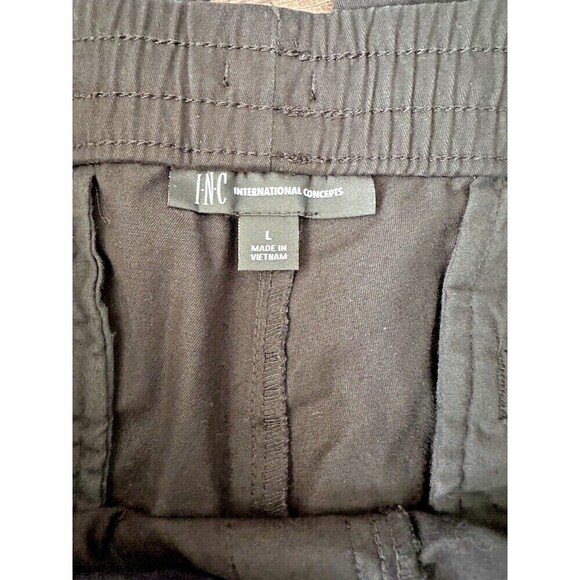 I.N.C. International Concepts Men's Cargo Pants James Twill Stretch Deep Black L - Picture 6 of 8